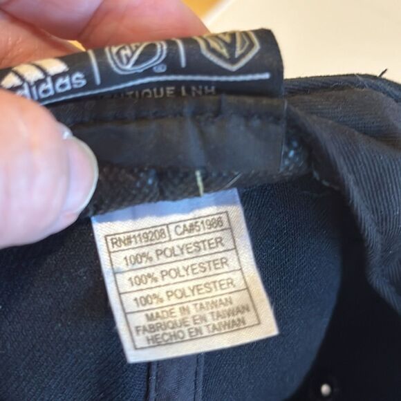 Adidas Vegas Golden Knights NHL Fitted Cap Size 7 1/2 - Picture 11 of 12